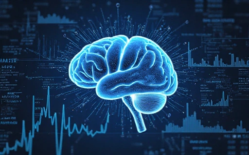 AI brain with financial data