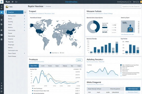 Data analytics dashboard
