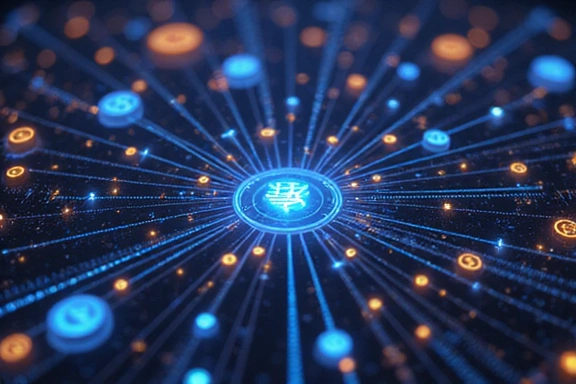 Abstract representation of cutting-edge financial technology